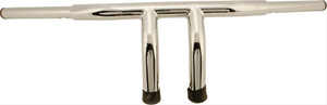 CLEARANCE HardDrive 1.25" Fat Tiller Handlebars for '82-17 Harley Davidson (except Springer) - Chrome 6" (1 SET IN STOCK)