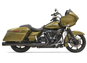 Bassani 4 inch Megaphone DNT Mufflers for Harley Davidson Touring Models '17-Up (Select Finish)