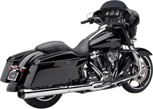 Cobra Powr Flo 2:1 Exhaust System Exhaust with El Diablo Billet Tip for '17-Up Harley Davidson Touring Models (Select Finish)