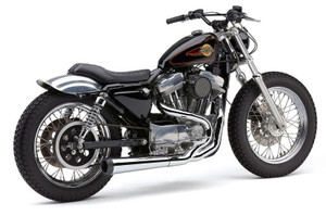 Cobra 4 inch El Diablo 2 into 1 Exhaust for '86-03 Harley Davidson Sportster Models (Select Finish)