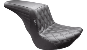 LePera Kickflip Up Front Seat for '18-25 Harley Davidson Street Bob, Standard and Slim Softail Models - Double Diamond