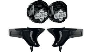 Custom Dynamics Shark Demon 2 Dual Headlight Kit with Vented Speed Plates for '23-Up Harley Davidson Road Glide FLTRX Models