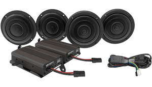 Wild Boar Audio Front & Rear Speaker Kit with 600 W Amp for '14-24 Harley Davidson FLH Touring Models