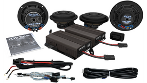 Wild Boar Audio WBA ULTRA KIT SE Front & Rear Speaker Kit with 600 W Amp for '14-22 CVO FLH Models 