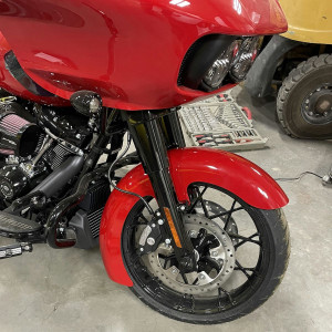 Hogworkz Color Matched 19" Wrapped Front Fender for '96-25 Harley Davidson Touring (Select Color)