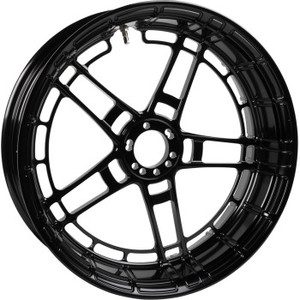 Arlen Ness Forged Billet Flatline Front Rim for Harley Davidson Models - 21"x 3.25" Black Anodized (Hub Sold Separately)