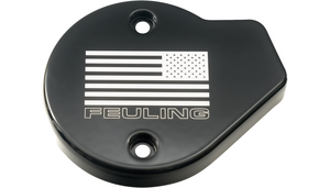 Feuling Cam Cover for '24-Up Harley Davidson Road Glide, Street Glide and '23-Up CVO FLTRXSE CVO Road Glide, FLHXSE CVO Street Glide Touring Models - Flag Reverse 