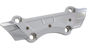 Paul Yaffe Weld Wing Riser Clamp for Harley Davidson Models with a 1" Handlebar Clamp Area that steps up to 1-1/4" - Chrome