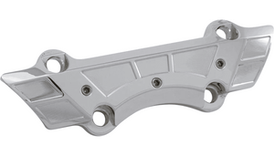 Paul Yaffe Weld Wing Riser Clamp for Harley Davidson Models with a 1" Handlebar Clamp Area that steps up to 1-1/4" - Chrome
