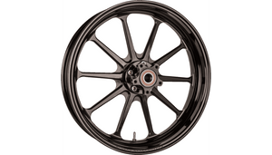 Slyfox Track Pro Rear without ABS 17x6 Wheel for '08-22 Harley Davidson Touring Models - Black Anodized