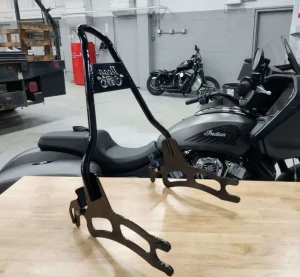 Dean Speed Short Classic Quick Release Sissy Bar for '14-24 Indian Touring Models - 20"