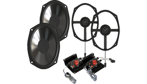 Wild Boar Audio 300 W/ 4 Ohm Speakers w/ External Crossovers for '14-23 Harley Davidson FLH/FLT Models