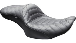 LePera Maverick Seat (Without Backrest) Black Indy Stitch for '24-Up Harley Davidson FLHX/FLTRX and '23-Up CVO FLHXSE, CVO FLTRXSE Models 