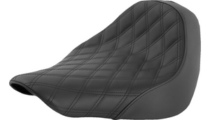 Saddlemen Renegade LS Solo Seat for '18-26 Harley Davidson Fat Boy FLFB/FLFBS, '23-26 Breakout - Lattice Stitched