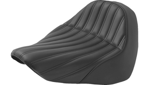 Saddlemen Knuckle Solo Seat for '18-26 Harley Davidson Fat Boy FLFB/FLFBS, '23-26 Breakout - Lattice Stitched