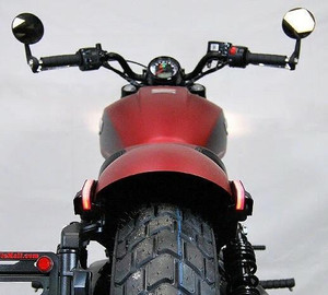 New Rage Cycles Rear LED Turn Signals for '18-24 Indian Scout Bobber