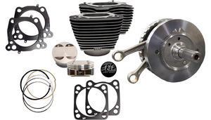 S&S Cycle 131" Hot Set Up Engine Performance Kit 4-5/8" Stroke for '18-25 Harley Davidson Softail Models - Wrinkle Black w/Highlight