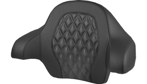 Saddlemen Tour Pak Backrest Pad for '14-25 Harley Davidson Touring Models with King Tour Pak - Lattice Stitch (Select Stitching Color)