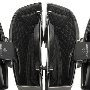 Hogworkz Saddlebag Liners for '23-Up Harley Davidson CVO Road Glide and CVO Street Glide Models with amplifiers (Select Stitching Color)