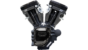 S&S Cycle T143 Long Block Engine for '08-16 Harley Davidson Touring Models - Black Edition