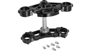Arlen Ness 7° Raked Triple Tree for '24-Up Harley Davidson Street Glide and Road Glide Models - Black