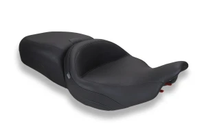 Mustang Super Touring Extended Reach One Piece 2-Up for '24-26 Harley Davidson Road Glide and Street Glide '23-26 CVO Road Glide (ST) and Street Glide - Smooth 