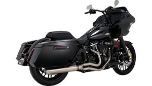 Vance & Hines 2-into-1 Gaslighter Exhaust System for '17-Up Harley Davidson Touring Models - Brushed Stainless (without Heat Shields)
