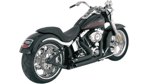 Vance & Hines Shortshots Staggered Exhaust System for '86-09 Harley Davidson Softail Models - Ceramic Black