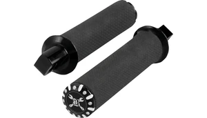 Burly Brand Hawk Foot Pegs for Harley Davidson - Black Machined