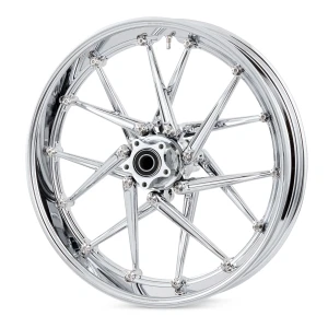 Arlen Ness Spoken Forged Wheel for Harley Davidson - Chrome Rim/Chrome Spokes - 21x3.5