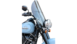 Klock Werks Billboard Flare Windshield for '18-26 Harley Davidson FLDE Deluxe, FLSL Slim, FLHC Heritage, Deadwood Softail Models - 20 inch Tinted