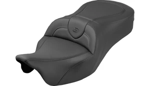Saddlemen Roadsofa King Seat (Without Backrest) for '09-25 Harley Davidson FLHTCUTG Tri Glide Ultra - Plain Black Stitch 