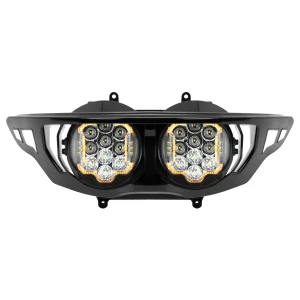 Hogworkz Silvertooth Performance LED Headlight for '24-Up Harley Davidson Road Glide and 23.5-Up CVO FLTRXSE, '26 RG3