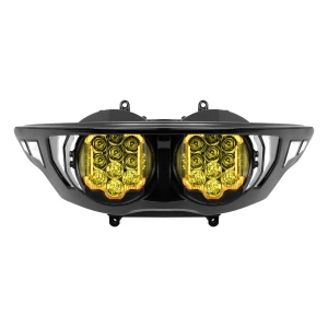 Hogworkz Goldtooth Performance LED Headlight for '24-Up Harley Davidson Road Glide and 23.5-Up CVO FLTRXSE, '26 RG3