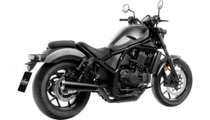 LeoVince Classic Slip-On Muffler for '21-24 Honda Rebel 1100 Models - Black