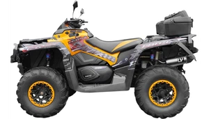 LeoVince Stainless Steel LV One Evo Slip-On Muffler for '12-24 Can Am Outlander 1000 Models