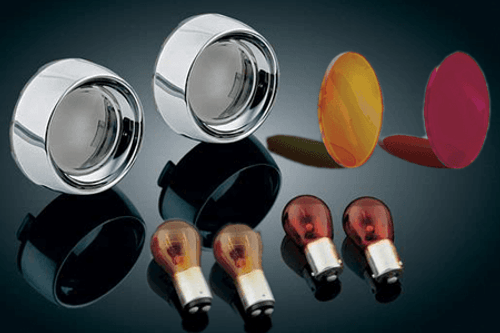 Kuryakyn Turn Signal Bezels, Lenses & Bulbs for Vulcan 1600 Classic & Nomad 1600 '03-08