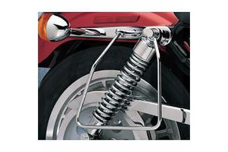 Drag Specialties Chrome Saddlebag Support Brackets for '82-93 XL