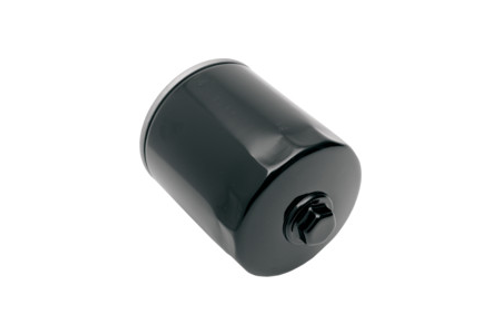 Drag Specialties Spin On Oil Filter for '02-15 V-Rod Repl. OEM #63793-01K -Black with Nut