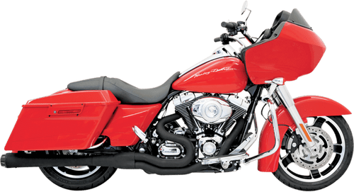 Bassani Road Rage II  2-Into-1 MEGA POWER SYSTEM for '95-16 FL Models -Black