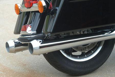 Bassani 4 Inch Slip-On Mufflers for '95-16 Harley Davidson Touring