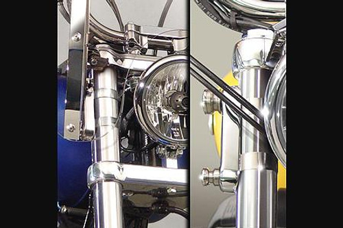 National Cycle QuickSet4 Mount Hardware for SwitchBlade Windshields on FX Softail Models Click for fitment