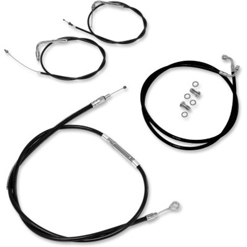 Baron Custom Black Handlebar Cable & Line Kit  for Yamaha Bolt '14 -for 12"-14" Bars