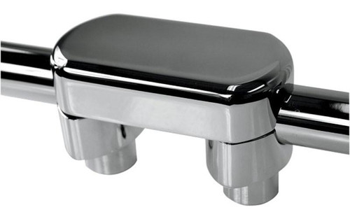 L.A. Choppers Hefty Handlebar Riser/Top Clamp Kit for 1-1/4" Clamp Area -1.5" Tall, Chrome