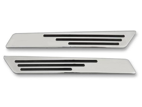 Drag Specialties Saddlebag Hinge Inserts for '14-15 FLHT/FLHR/FLHX/FLTRX Models -Chrome