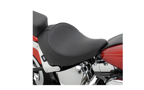 Drag Specialties Solo Seat w/ Driver Backrest Option for '00-07 FLSTS/C, '05-Up FLSTN & '07-15 FLSTC -Smooth