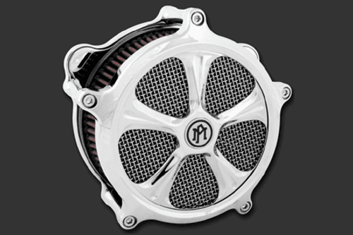 Performance Machine Wrath Faceplate for Super Gas Air Cleaners -Chrome