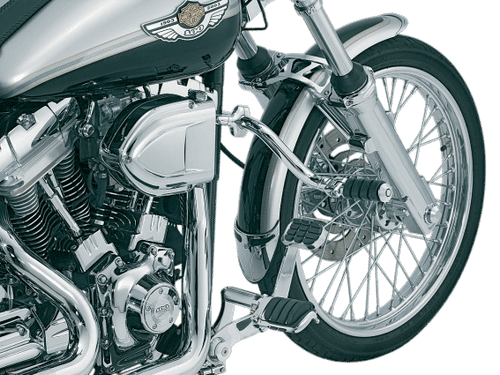 Kuryakyn 7503 Mustache Bar Regolabile Per Pedane, Compatibile Con Harley-Davidson Dyna 1991-2017, Cromata