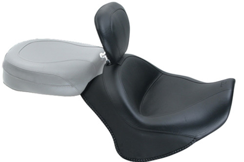 Mustang  Solo Seat with Driver Backrest for Stryker  '11-15 -Wide Vintage