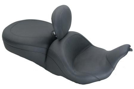 Mustang One-Piece LowDown Seat for '97-07 FLHR/FLHX with Driver